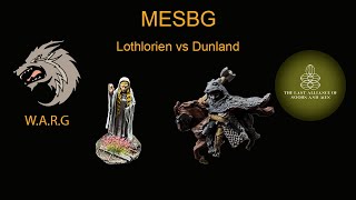 MESBG Battle Report  Lothlorien vs Dunland Ft Liam Last Alliance of Noobs and Men [upl. by Berna]