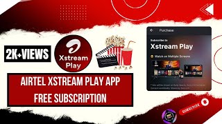 Airtel xstream play app free subscription  Airtel xstream me ott subscription free me kaise le [upl. by Yrok]