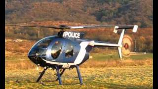 McDonnell Douglas MD 500 E helicopter takeoff  R503 [upl. by Ahtel]