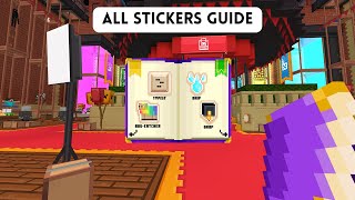 Mojang Eerie Office Party  How to Collect All Stickers  Minecraft Bedrock Event [upl. by Tabib185]