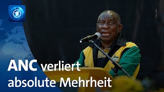 Parlamentswahl in Südafrika Machtverlust für Regierungspartei [upl. by Nalek]