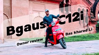 Bgauss C12i Electric scooter Owner Review after 2 months  Bgauss Electric scooter Feedback Review [upl. by Tocs227]