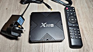 X98H Android TV Box Review [upl. by Fortunna802]