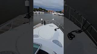 Hadley Truck horn on my Cruisers Yachts 330 express volvopenta motorboat cabincruiser truckhorn [upl. by Ahouh520]