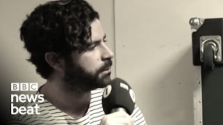 Foals frontman didnt want to sing  BBC Newsbeat [upl. by Hpesojnhoj]