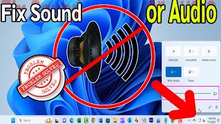 How To Fix Sound or Audio Problems on Windows 119 Ways to Fix Sound Problems [upl. by Leandra333]