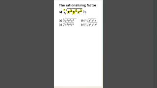 Maths Olympiad Find Rationalising factor of given problem [upl. by Cassi]