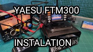 YAESU FTM300 Full InstallConnect antenna  power supply  assemble Radio [upl. by Ativoj]