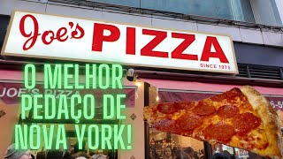 JOE’S PIZZA  O MELHOR PEDAÇO SLICE DE NOVA YORK [upl. by Zzaj63]