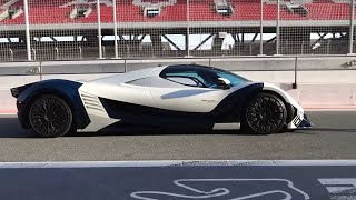 The Hypercar  Devel 16  5007 HP  350 mph 563 kmh [upl. by Atinehs]