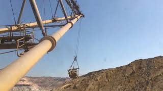 Coal mine  Inside view of Giant Dragline excavator [upl. by Rhynd]