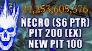 S6 PTR Necro PIT 100 LIVE PIT 200 Clear  Diablo 4 Necromancer Season 6 Build skulm diablo4 [upl. by Telfore94]