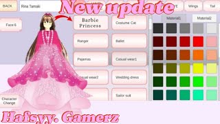 Tutorial Barbie Princess Dress in Sakura School Simulator [upl. by Arabel]