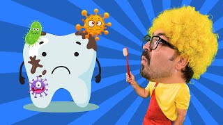 Brush your teeth song  Brush Brush Up and Down song  Fun Tooth Brushing Routine for Kidsquot [upl. by Hceicjow618]