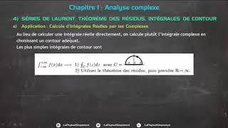 Analyse Complexe 16 Calculs d’Intégrales Réelles par les Complexes [upl. by Mariquilla]