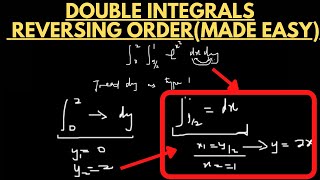 Double Integrals  Changing amp Reversing Order of Integration New Trick doubleintegrals calculs [upl. by Jerz]