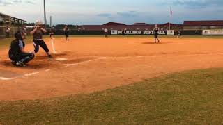 Rosie Red RBI single to score Troutman [upl. by Carmelita]