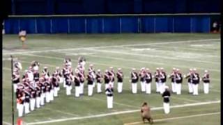 Marine Corp Marching Band Stars and Stripes Forever And The National Anthem [upl. by Annawal432]