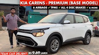 Kia Carens Base Model  Mini Innova in 9L  Carens Premium model Walkaround with On Road Price [upl. by Siaht]