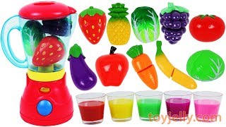 Learn Colors with Fruit Blender Toys Slime Clay Surprise Toys Nursery Rhymes Best Kids Videos [upl. by Killarney]