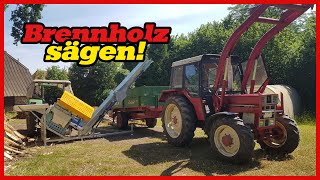 Binderberger Wippsäge mit Förderband WS 700 FB Z  Deutz 5006 amp IHC 745 [upl. by Buddy]