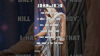 Embracing Life to the Fullest Overcoming Darkness and Despair  John 1010  Bible Verse  jesus [upl. by Rosinski]