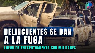 Criminales huyen tras enfrentamiento con militares en Yécora Sonora [upl. by Notlimah]