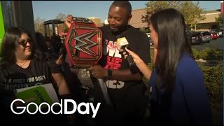 WWE Superstar Bayley™ meet and greet ahead of Friday Night SmackDown® [upl. by Masuh434]