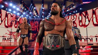 WWE 2K24  The Bloodline WrestleMania Entrance  New Updated Entrance [upl. by Asylem]