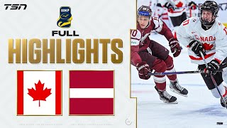 Canada vs Latvia FULL HIGHLIGHTS  2024 World Junior Championship [upl. by Rol]