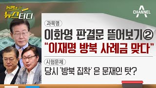 동앵과 뉴스터디 이화영 판결문 뜯어보기② quot이재명 방북 사례금 맞다quot [upl. by Neih]