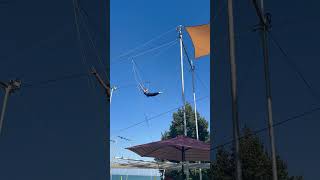 Pull over pump shoot flying trapeze circus trapeze [upl. by Friedly512]