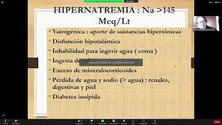 33 Continuación Hipo e Hipernatremia 9 Sd Nefrótico  Dra Indacochea [upl. by Yzdnil]