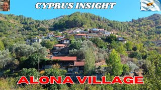 Walking Around Alona Village in the Troodos Mountains Cyprus [upl. by Ijneb]