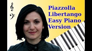 Libertango by Astor Piazzolla  Piano Version Tutorial FREE music sheets [upl. by Teirrah917]