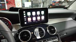 Wireless and Wired Apple CarPlay Android Auto OEM Retrofit for Mercedes Benz GLC350e Demo Video [upl. by Nikolos]