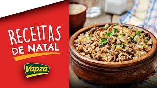 Arroz integral com Lentilha  Receitas de Natal [upl. by Leamse928]