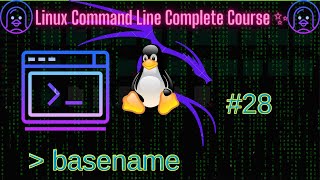 basename command explained  Master Linux Command line 28 linux [upl. by Endora]