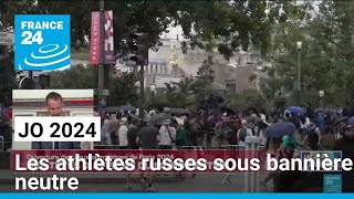 JO 2024  les athlètes russes sous bannière neutre • FRANCE 24 [upl. by Echo198]