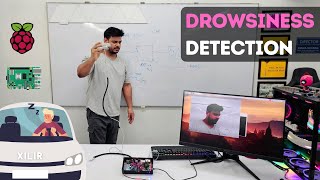 Drowsiness Detection System using Raspberry Pi  Anti Sleep Alarm for Driver  Award Winning Project [upl. by Neruat532]