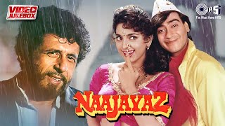 Naajayaz Movie  Video Jukebox  Ajay Devgn Juhi Chawla  Barsaat Ke Mausam Mein  90s Hits [upl. by Abba]