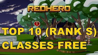 Top 10 Rank S Classes Free to Get  RedHero Aqw Private Server [upl. by Ummersen]