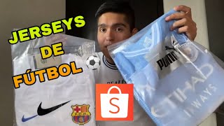 COMPRANDO💲JERSEY DE FUTBOL⚽️👕EN SHOPEE VALE LA PENA [upl. by Yrret]