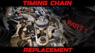 How to replace timing chain and setup engine timing 22ictdi N22A2  part1 [upl. by Irahc46]