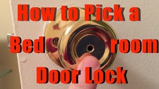 How to Pick a Bedroom Door Lock [upl. by Assirac]