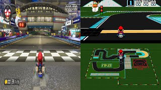 Super Mario Kart 8 Retro Track Comparison [upl. by Merat]