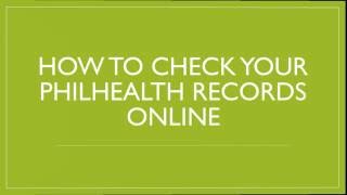 Check your PhilHealth Online and Print your MDR [upl. by Akenor]