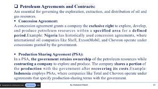 Petroleum engineering Petroleum Agreements and Contracts [upl. by Chamberlain]