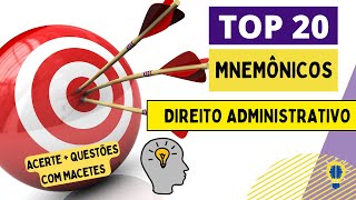 Top 20 Mnemônicos Macetes de Direito Administrativo Memorize e acerte mais questões [upl. by Maurey]