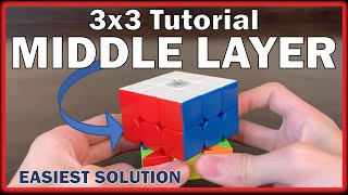 How to Solve the 3x3 Rubiks Cube  Second Layer  Middle Layer [upl. by Gronseth995]